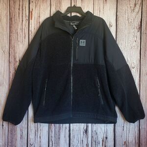 Under Armour Denali Mens Mission Boucle XL Jacket 100% Polyester Full Zip Black